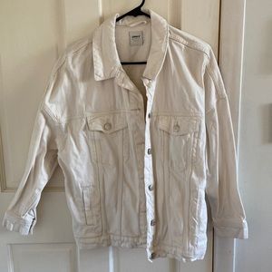 Only Blue Denim white denim jacket